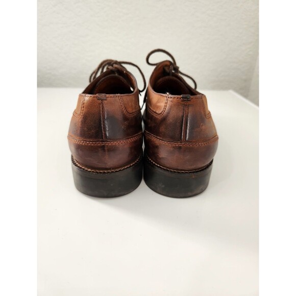 Vintage Cole Haan men\'s brown suede oxfords 14170  Size 9M Made In Brazil Used main image 8